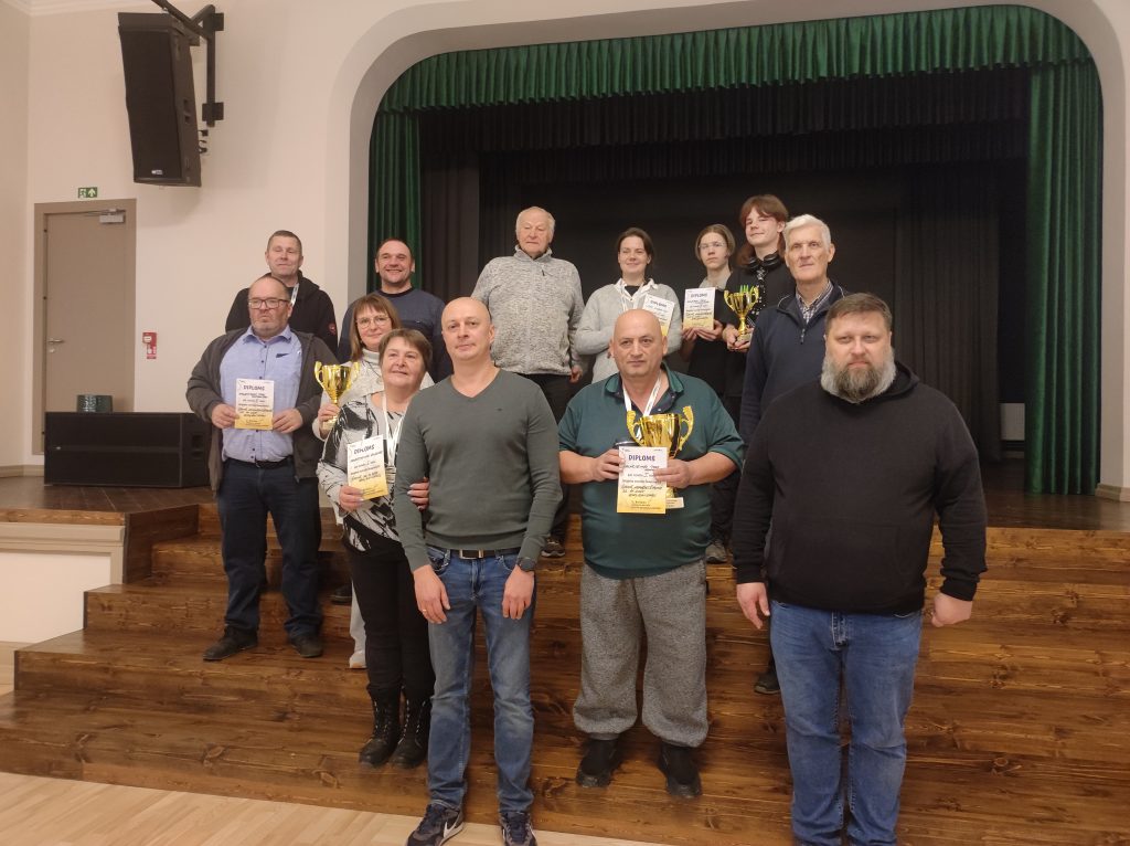 šaha sacensību apbalvošana