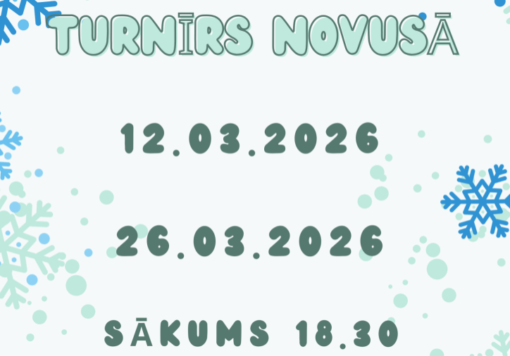 Zaļenieku pagasta turnīrs novusā 12-26.03.2026